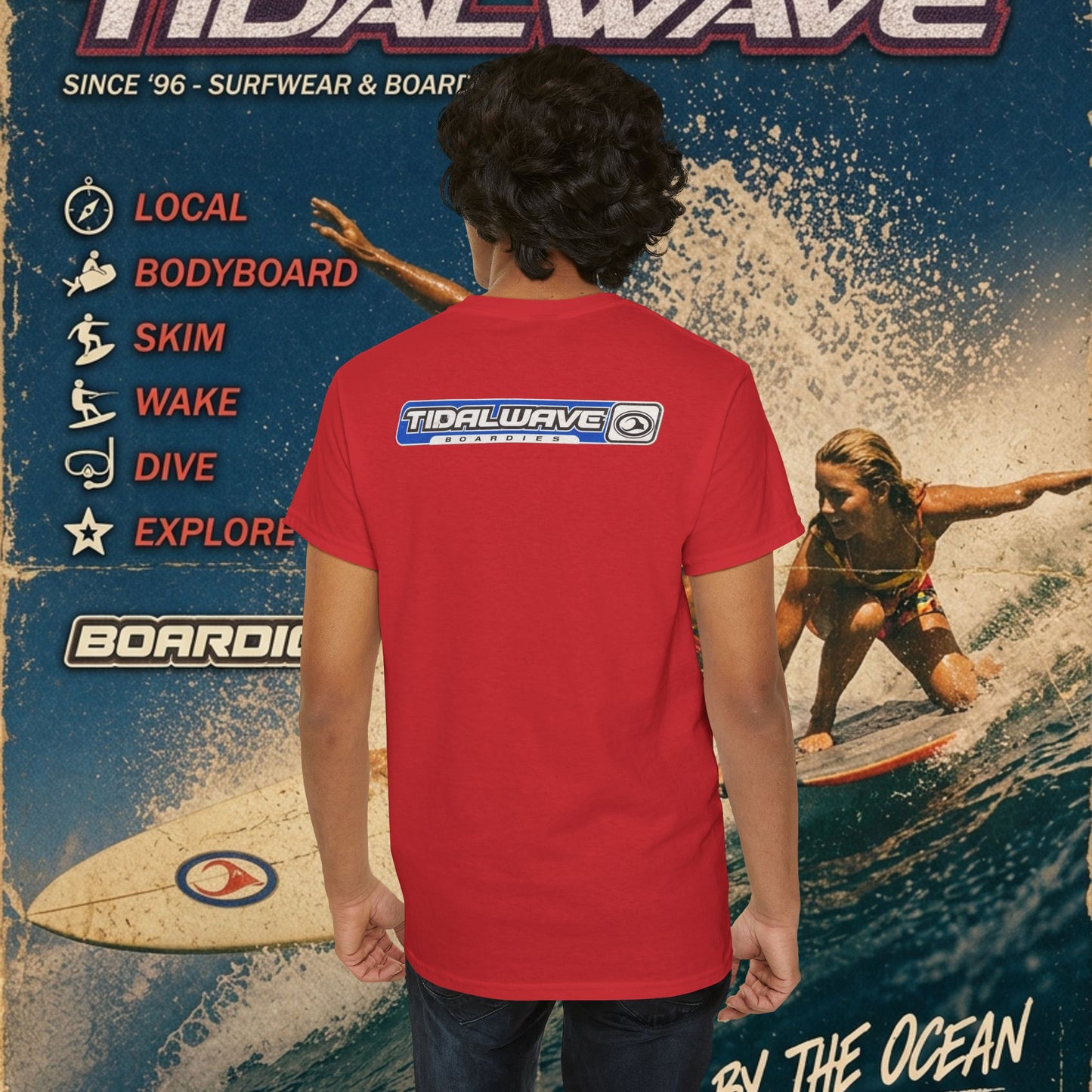 TidalWave "Blue and White" Bar logo - Tee