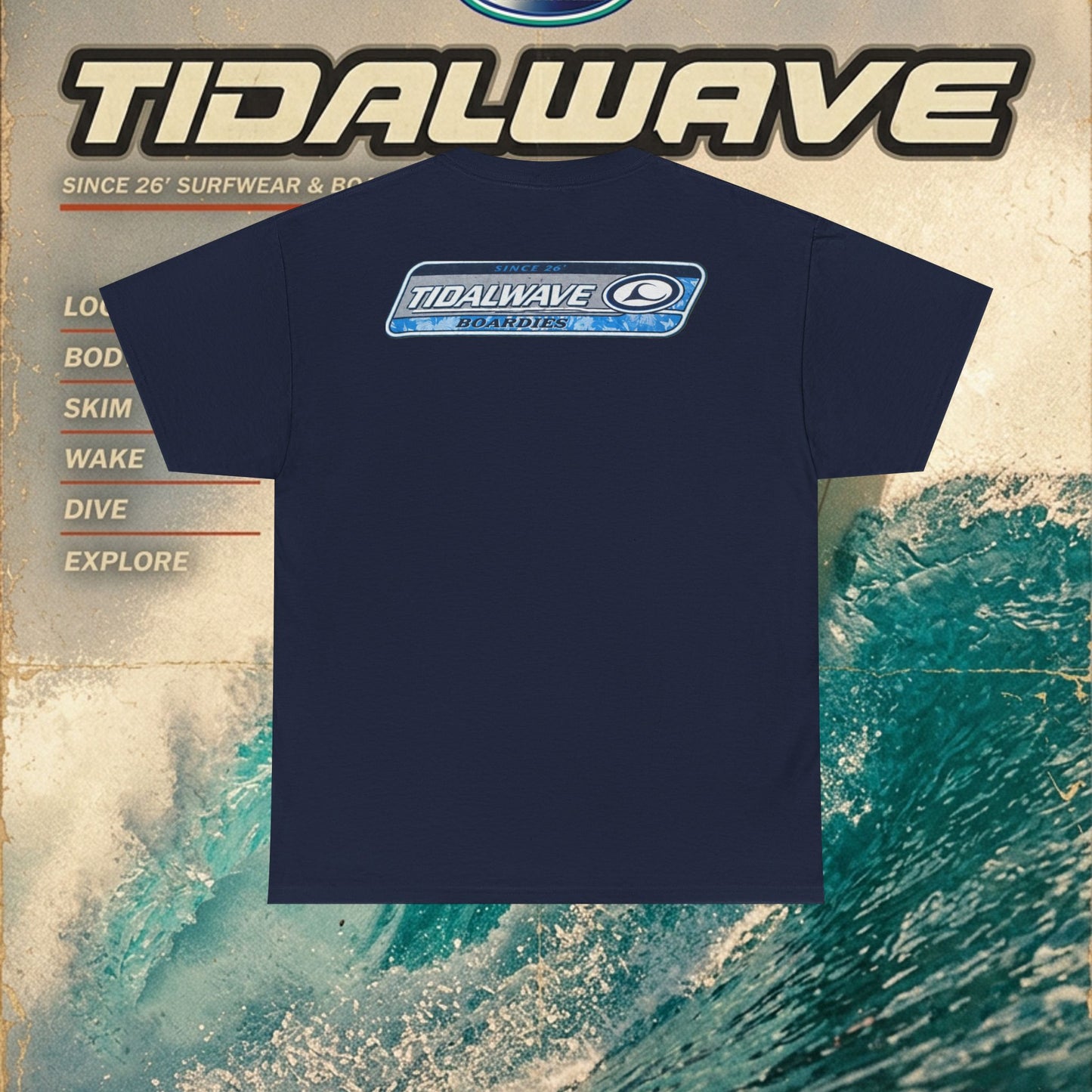 Tidalwave 'White Flower' Logo - Tee
