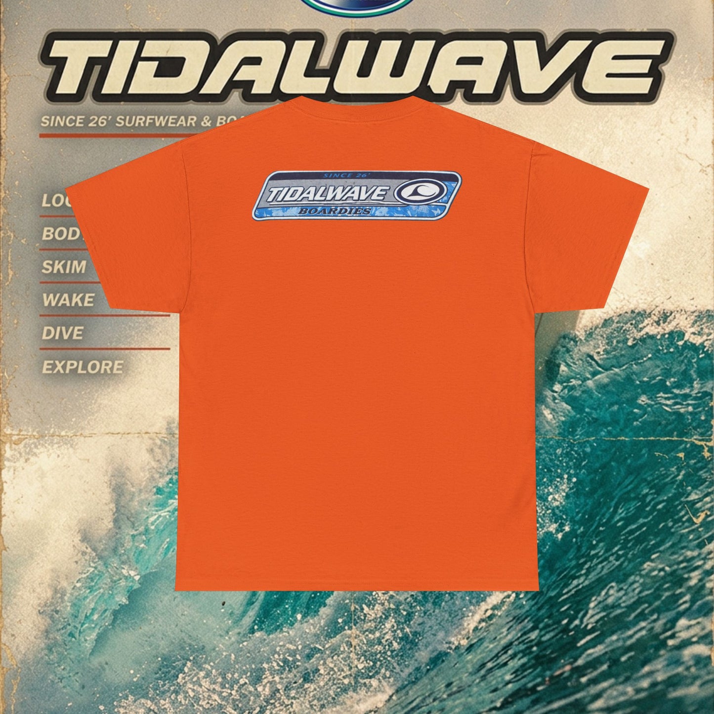 Tidalwave 'White Flower' Logo - Tee