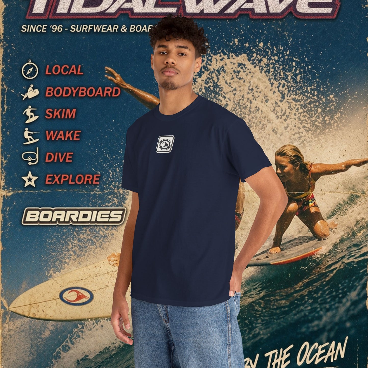 TidalWave "Blue and White" Bar logo - Tee