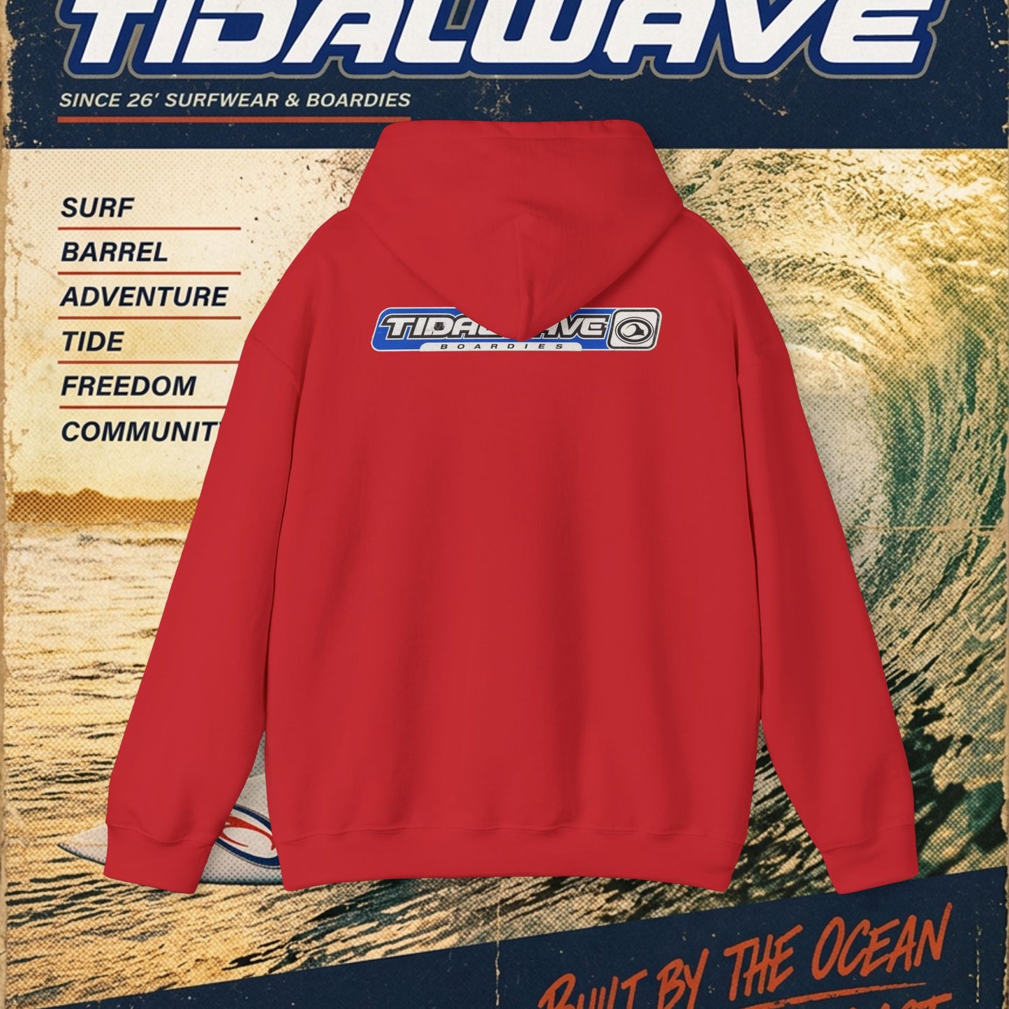 TideWave "Minimal Boardies" logo - Hoodie