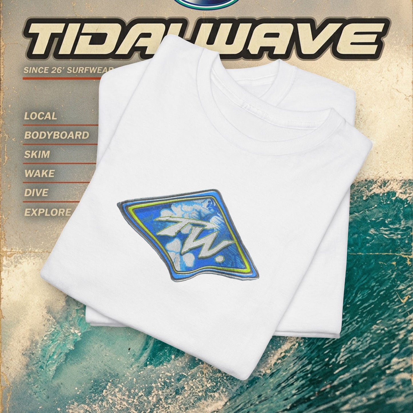TW - "Flowers Surf" - Tee