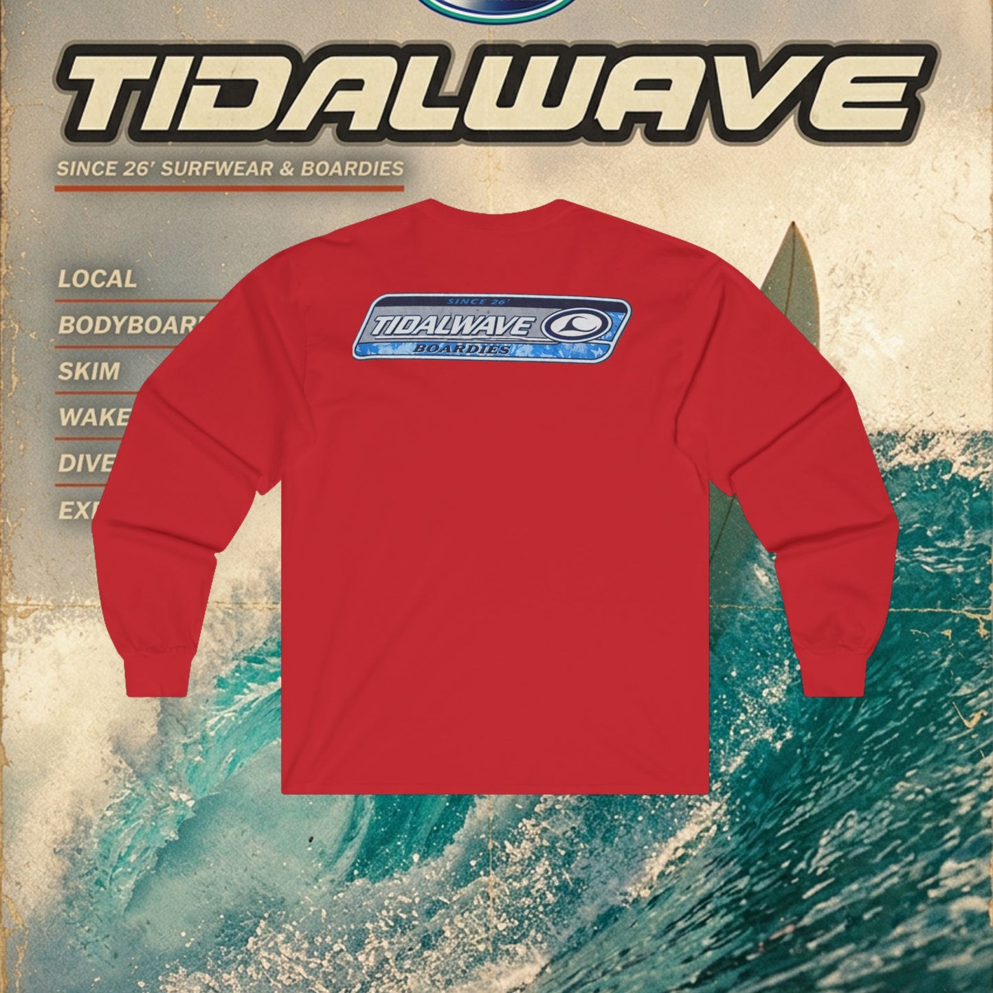 Tidalwave 'White Flower' Logo - Tee