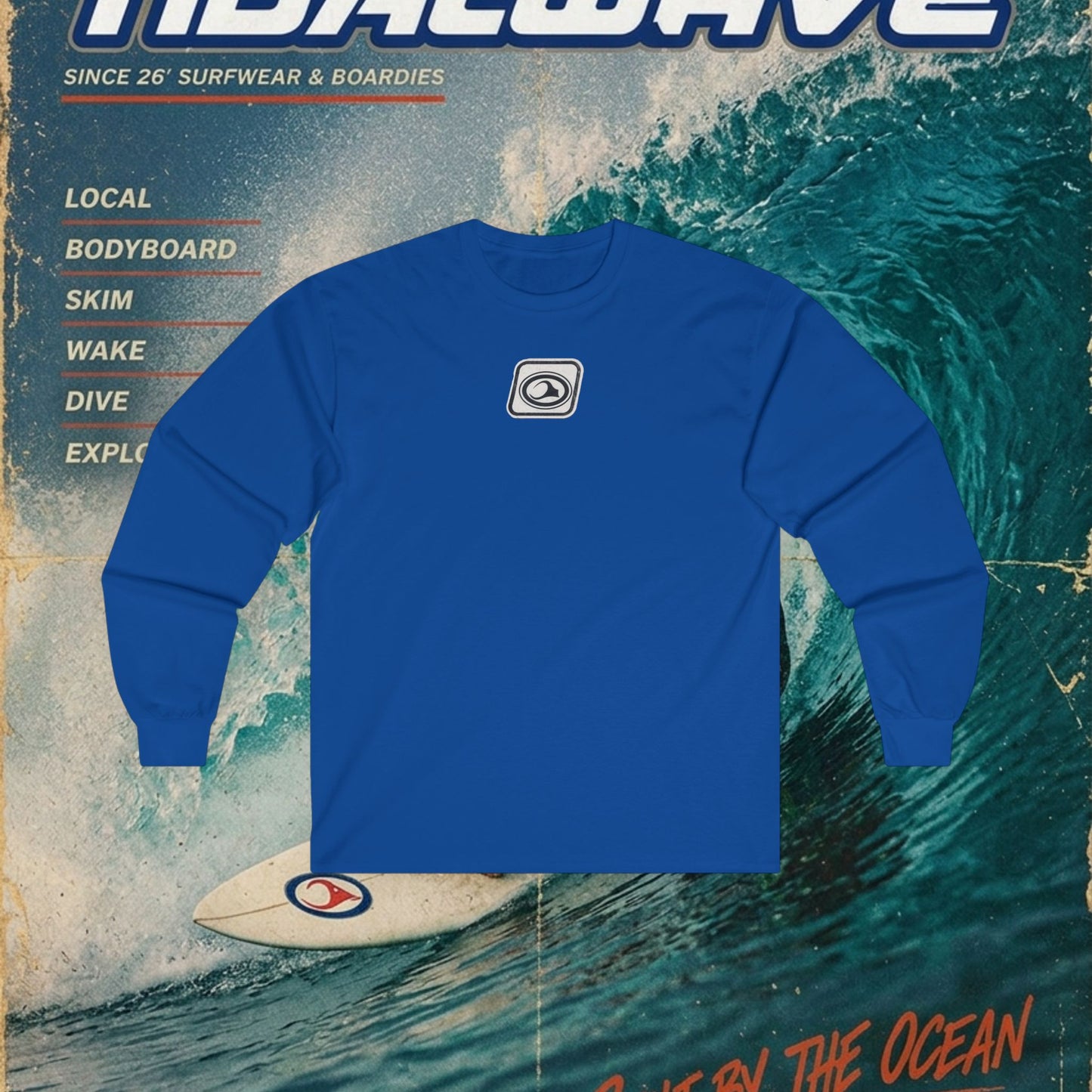 TidalWave "Blue and White" Bar logo - Tee