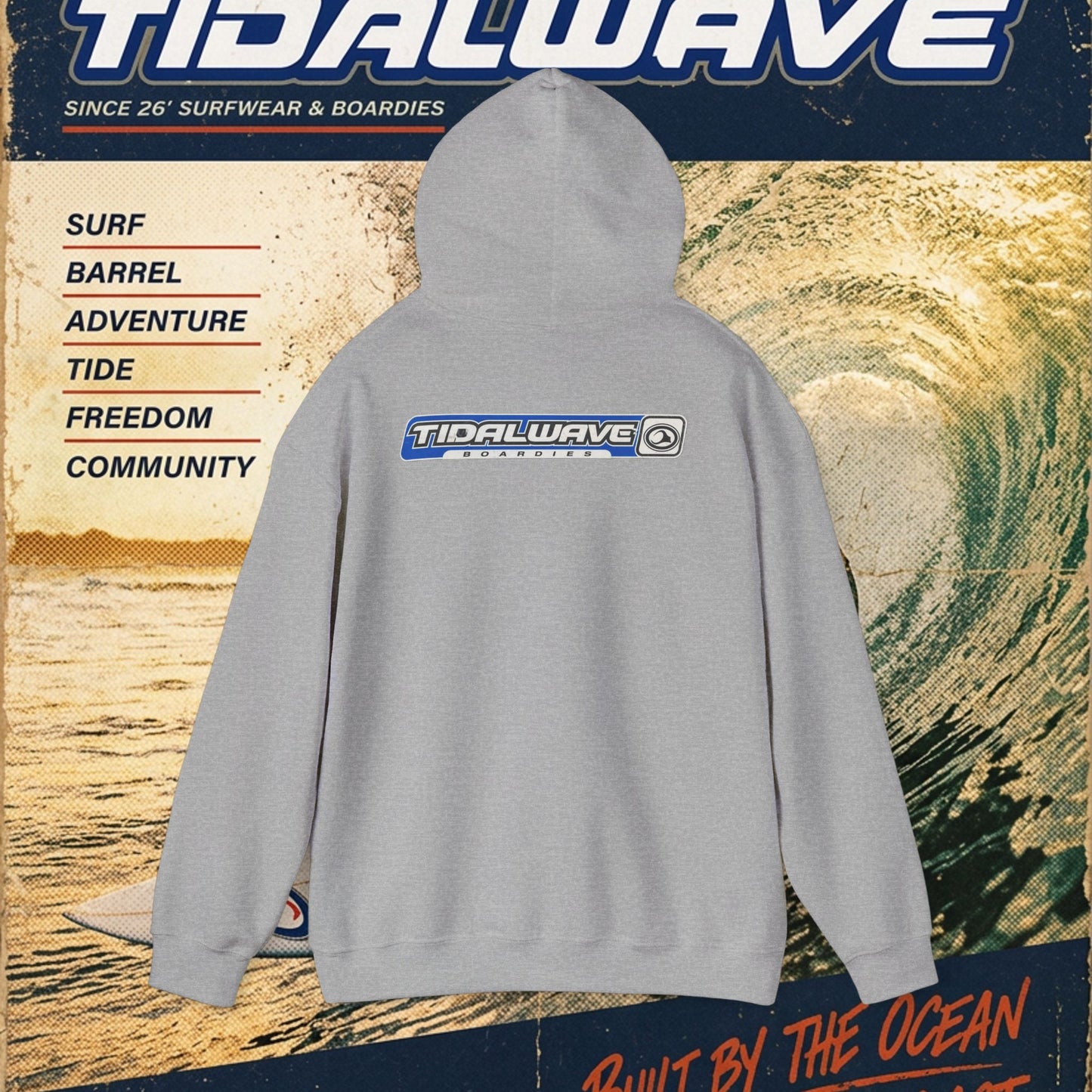 TideWave "Minimal Boardies" logo - Hoodie