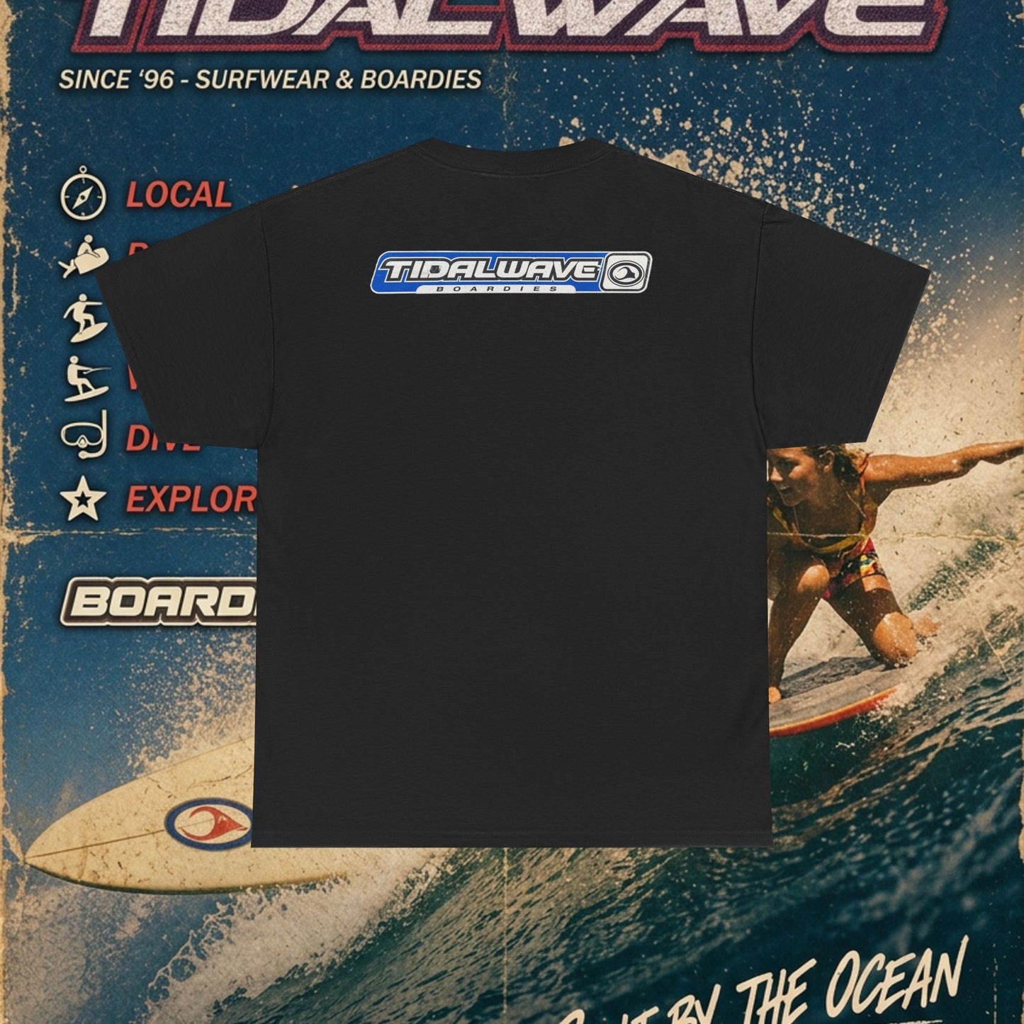 TidalWave "Blue and White" Bar logo - Tee