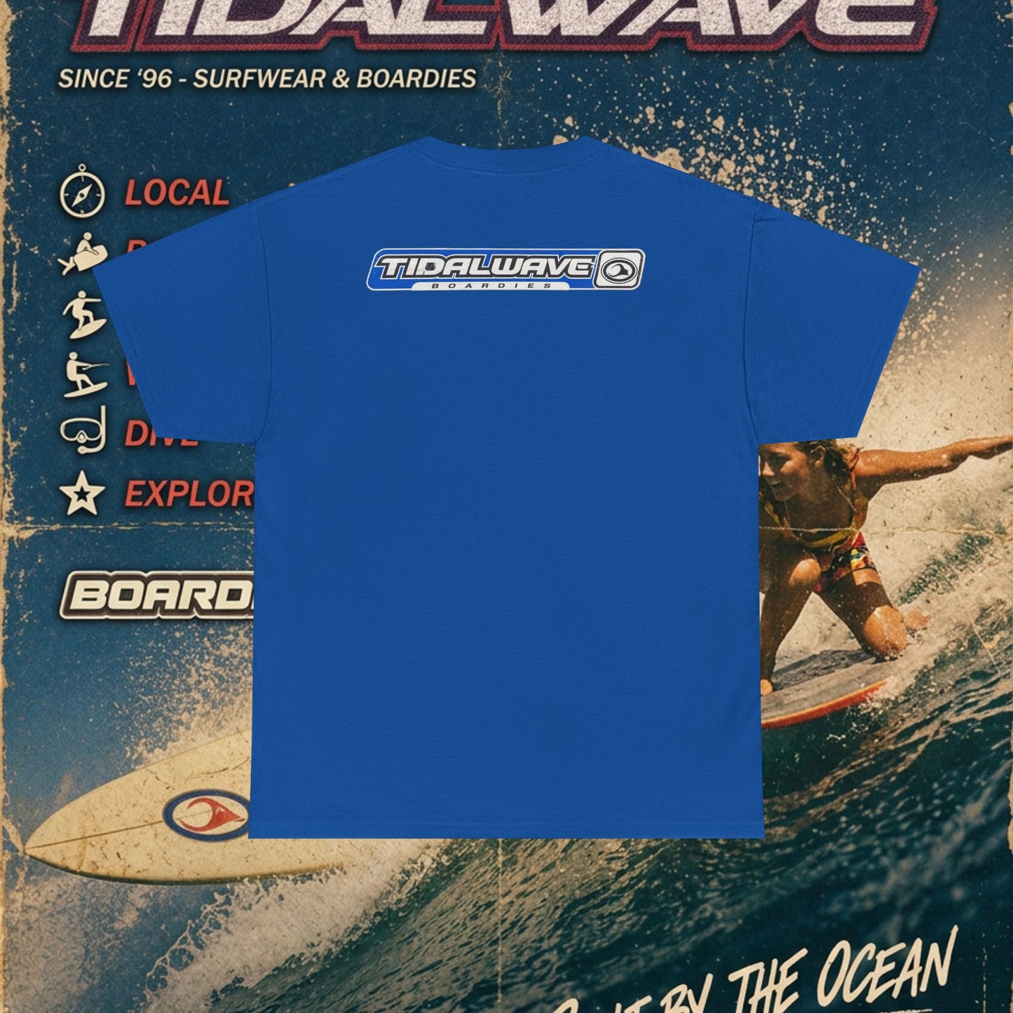 TidalWave "Blue and White" Bar logo - Tee