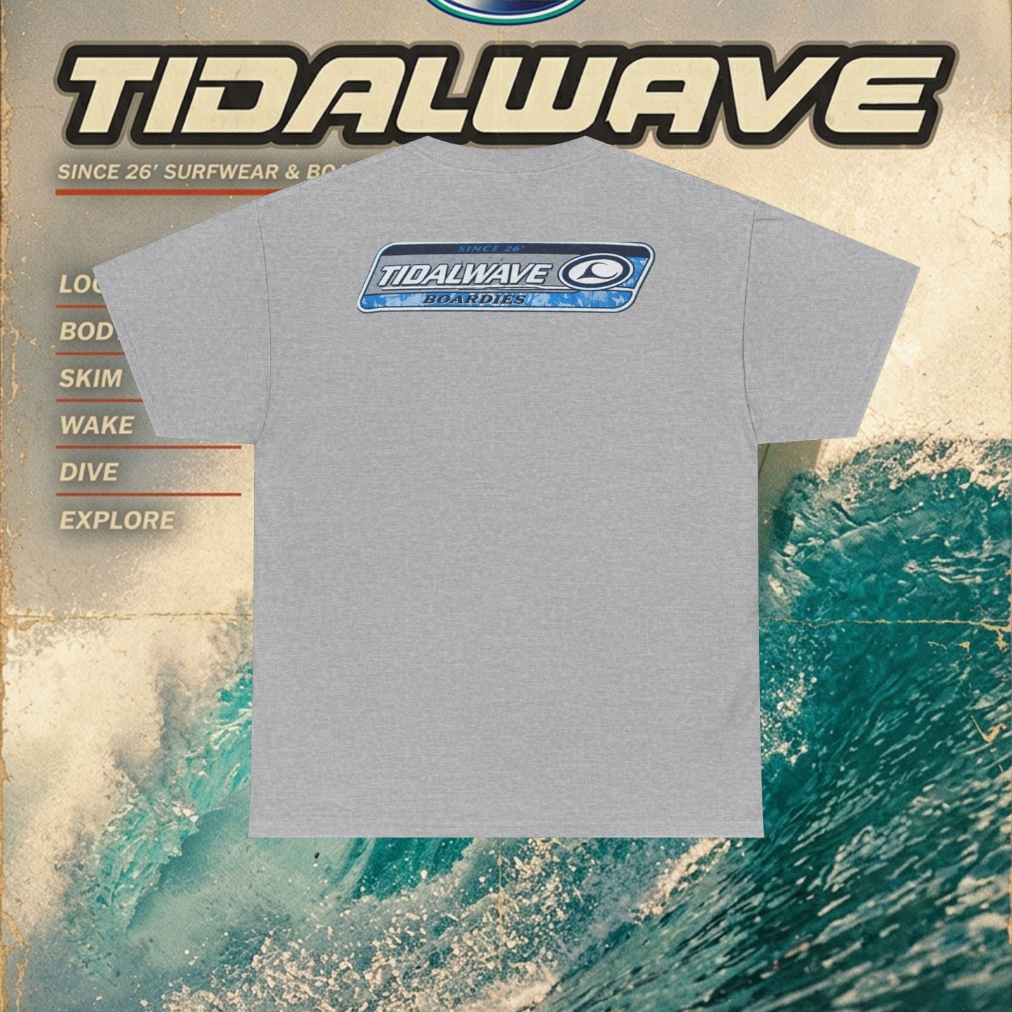 Tidalwave 'White Flower' Logo - Tee