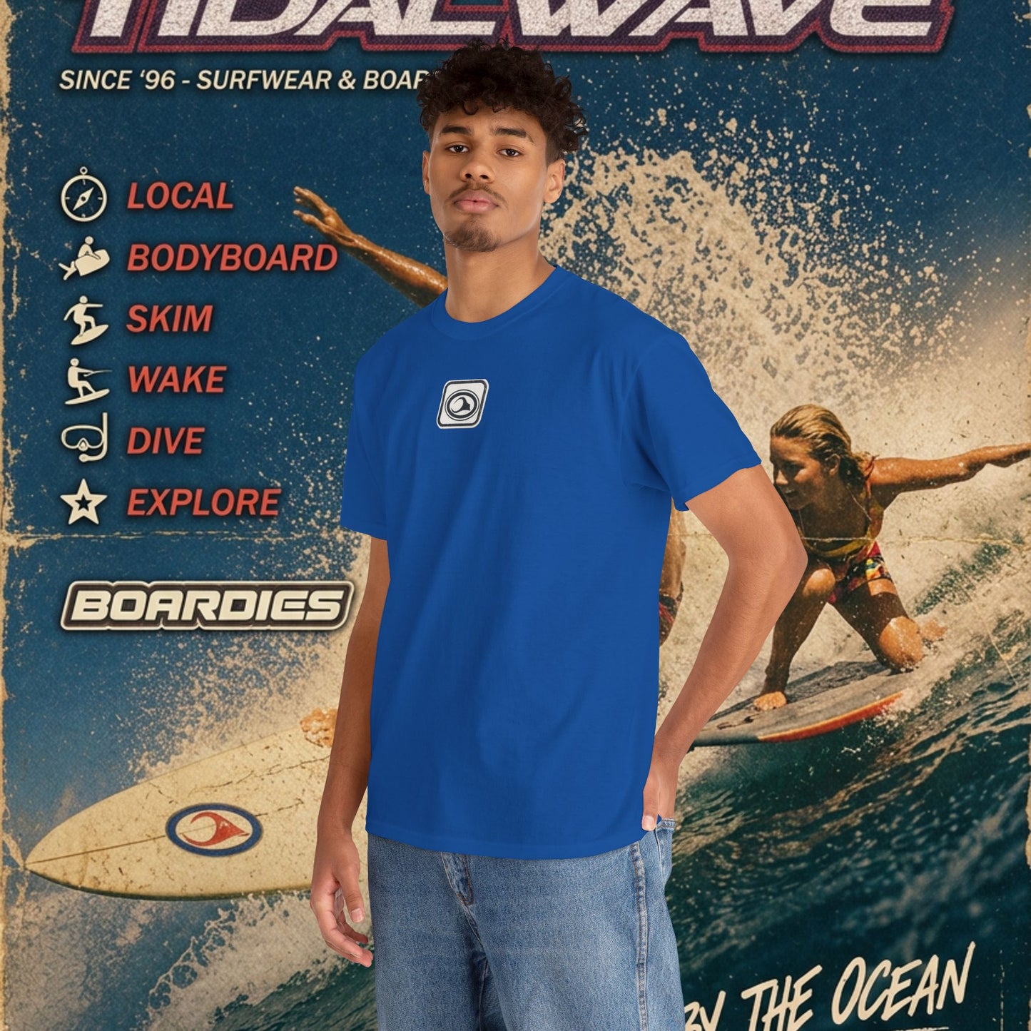 TidalWave "Blue and White" Bar logo - Tee