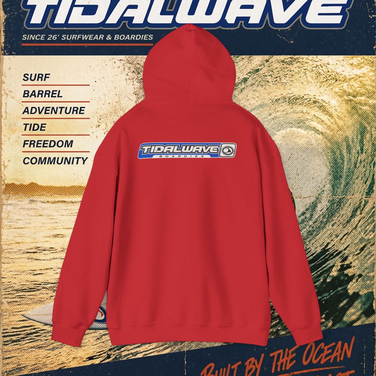 TideWave "Minimal Boardies" logo - Hoodie