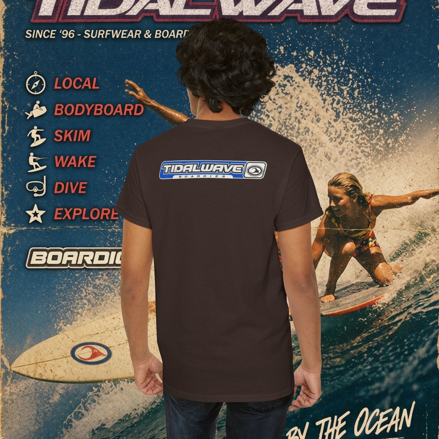 TidalWave "Blue and White" Bar logo - Tee
