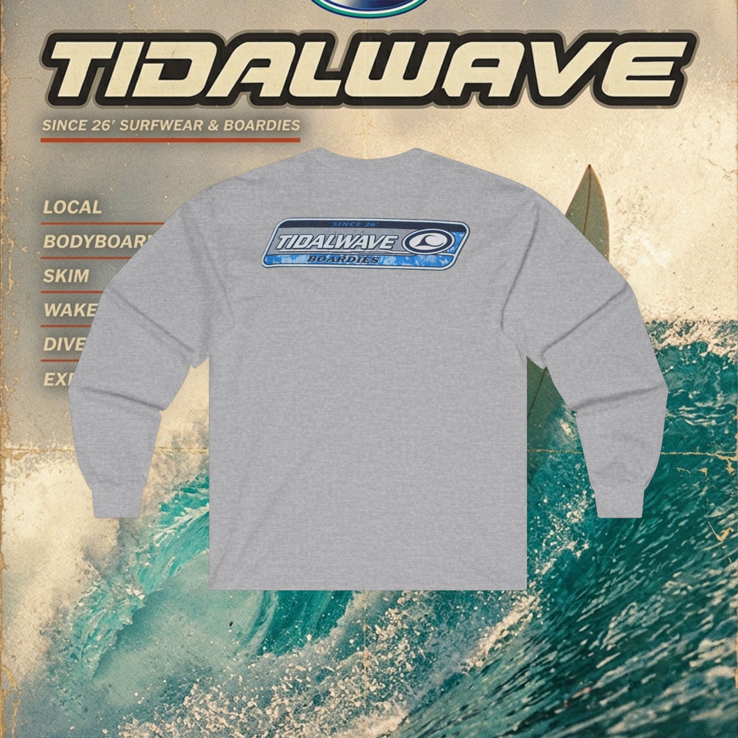 Tidalwave 'White Flower' Logo - Tee