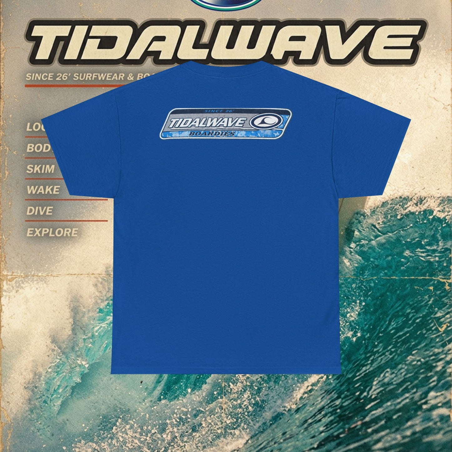 Tidalwave 'White Flower' Logo - Tee