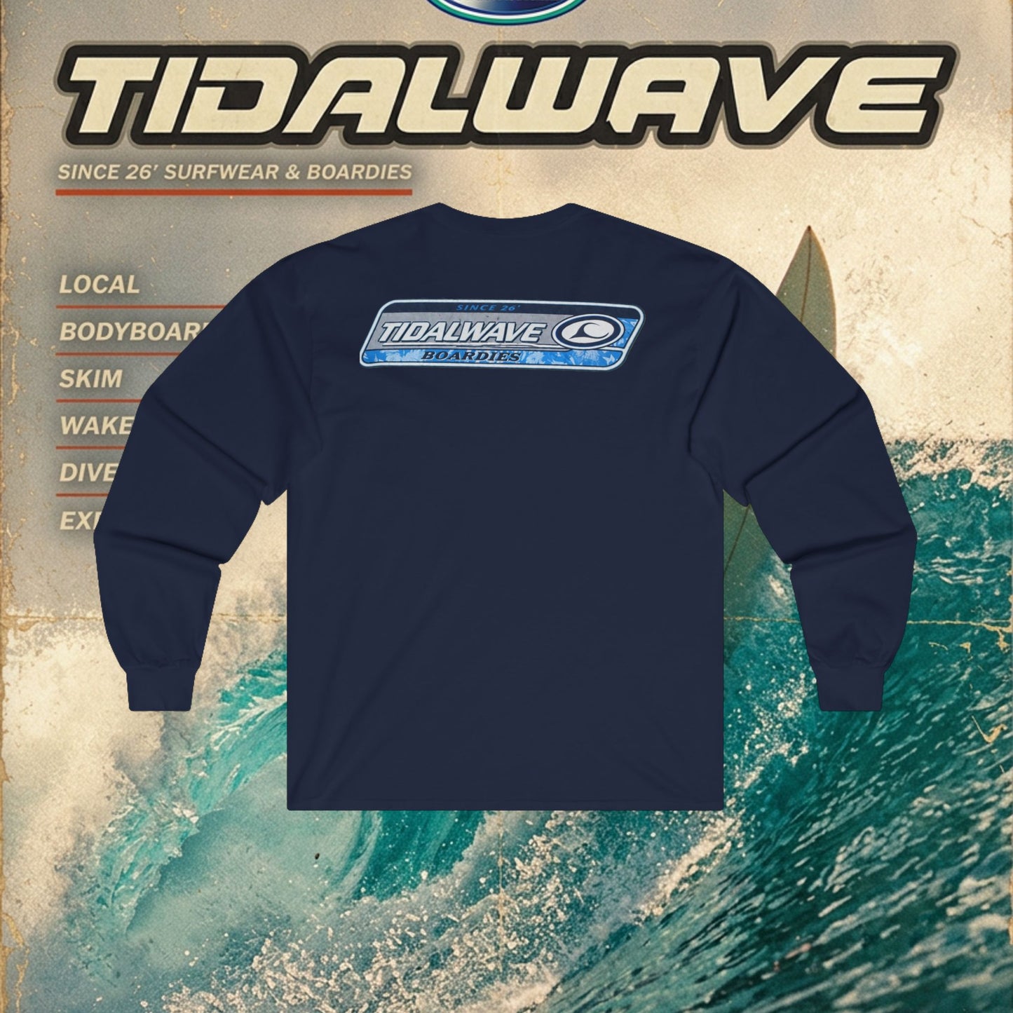 Tidalwave 'White Flower' Logo - Tee