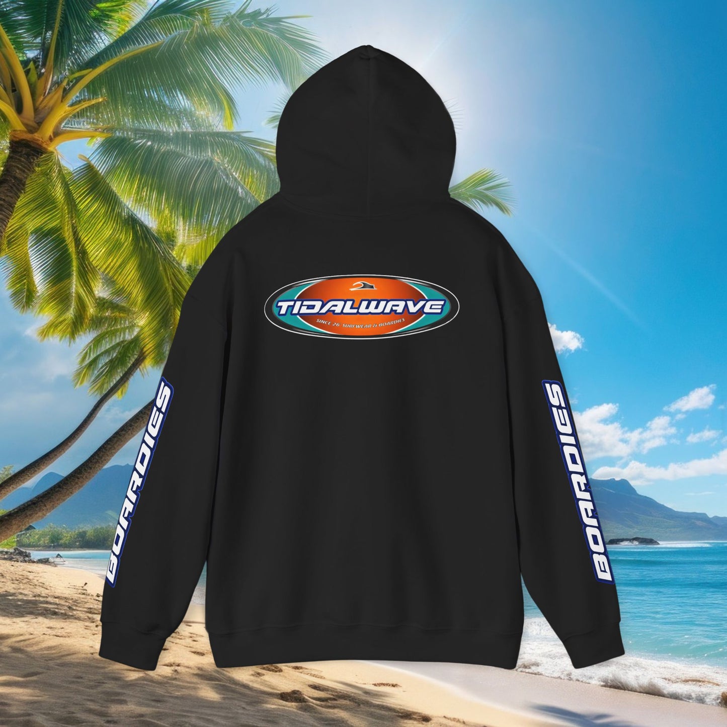 'TIDALWAVE' Logo & 'BOARDIES' Sleeve Pullover