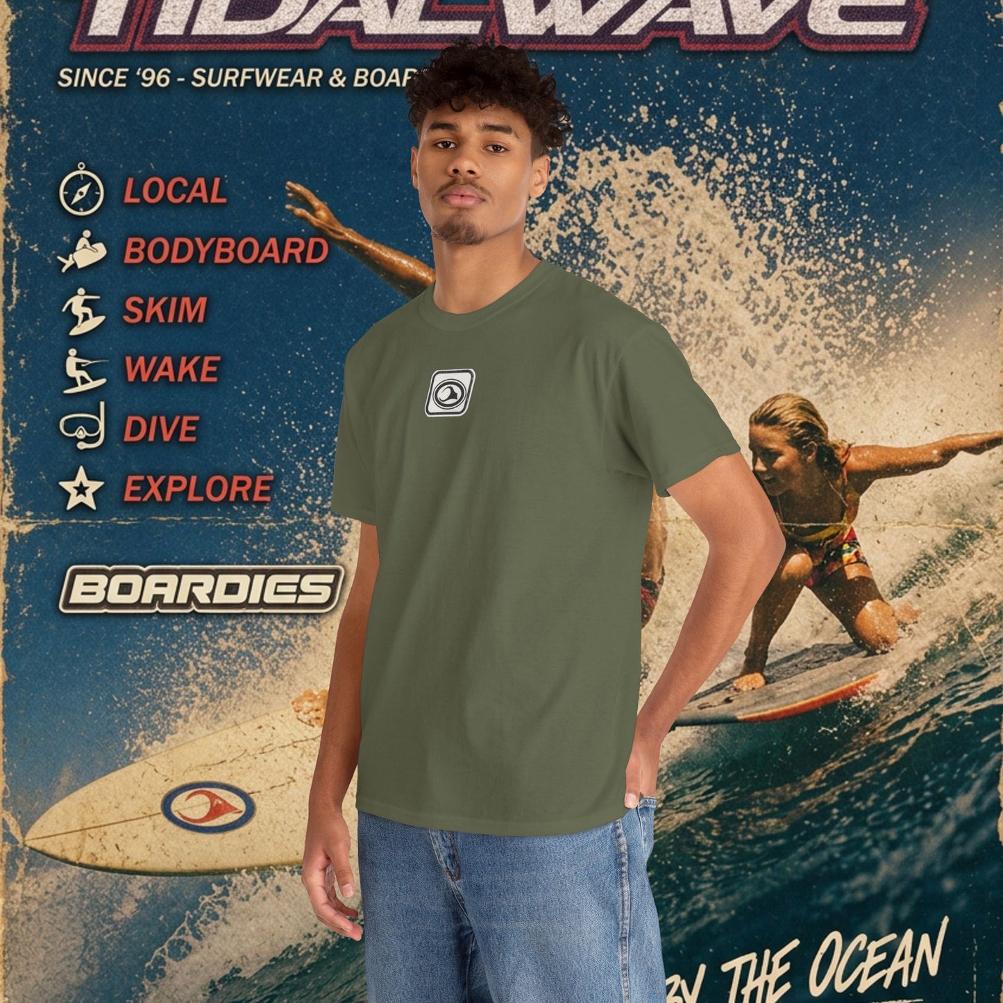 TidalWave "Blue and White" Bar logo - Tee