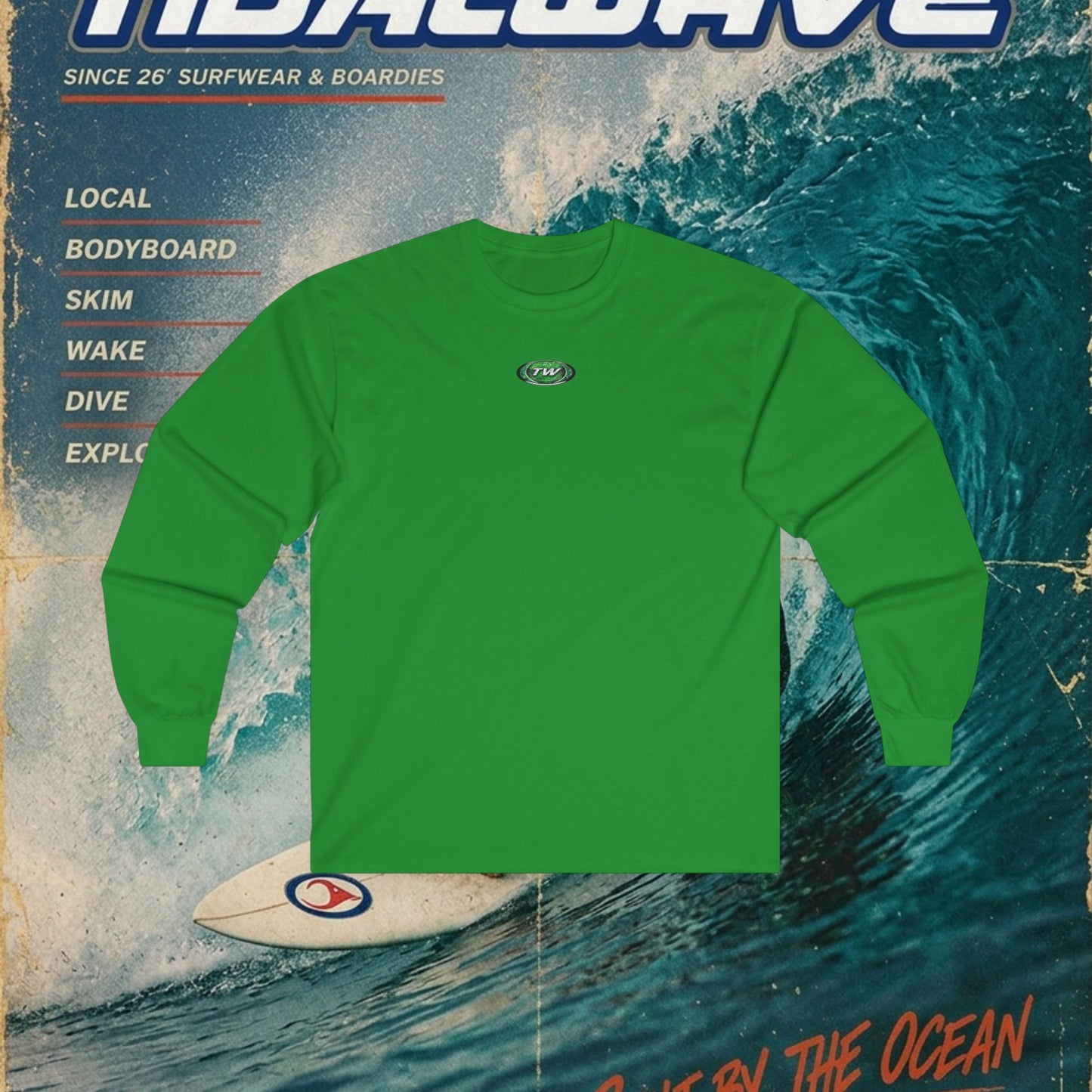 Green Oval 'Tidalwayzz' Logo - longsleeve