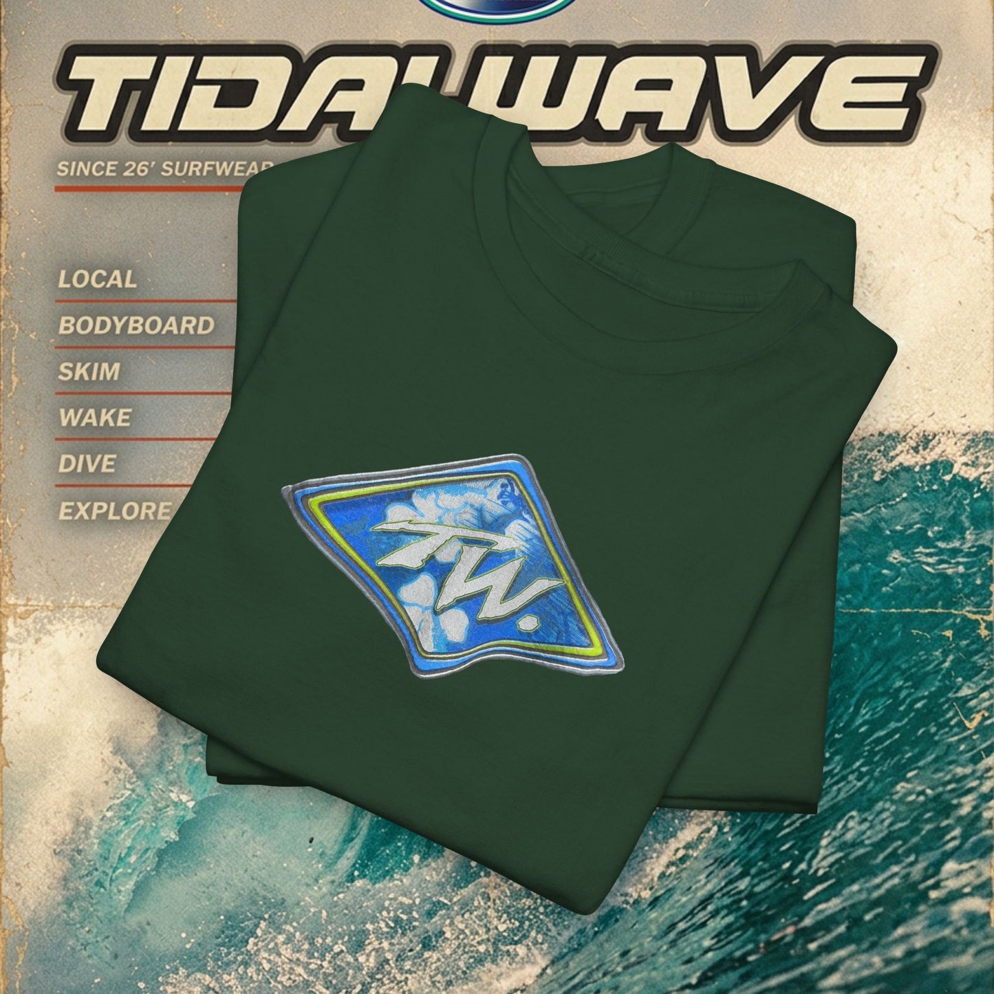TW - "Flowers Surf" - Tee