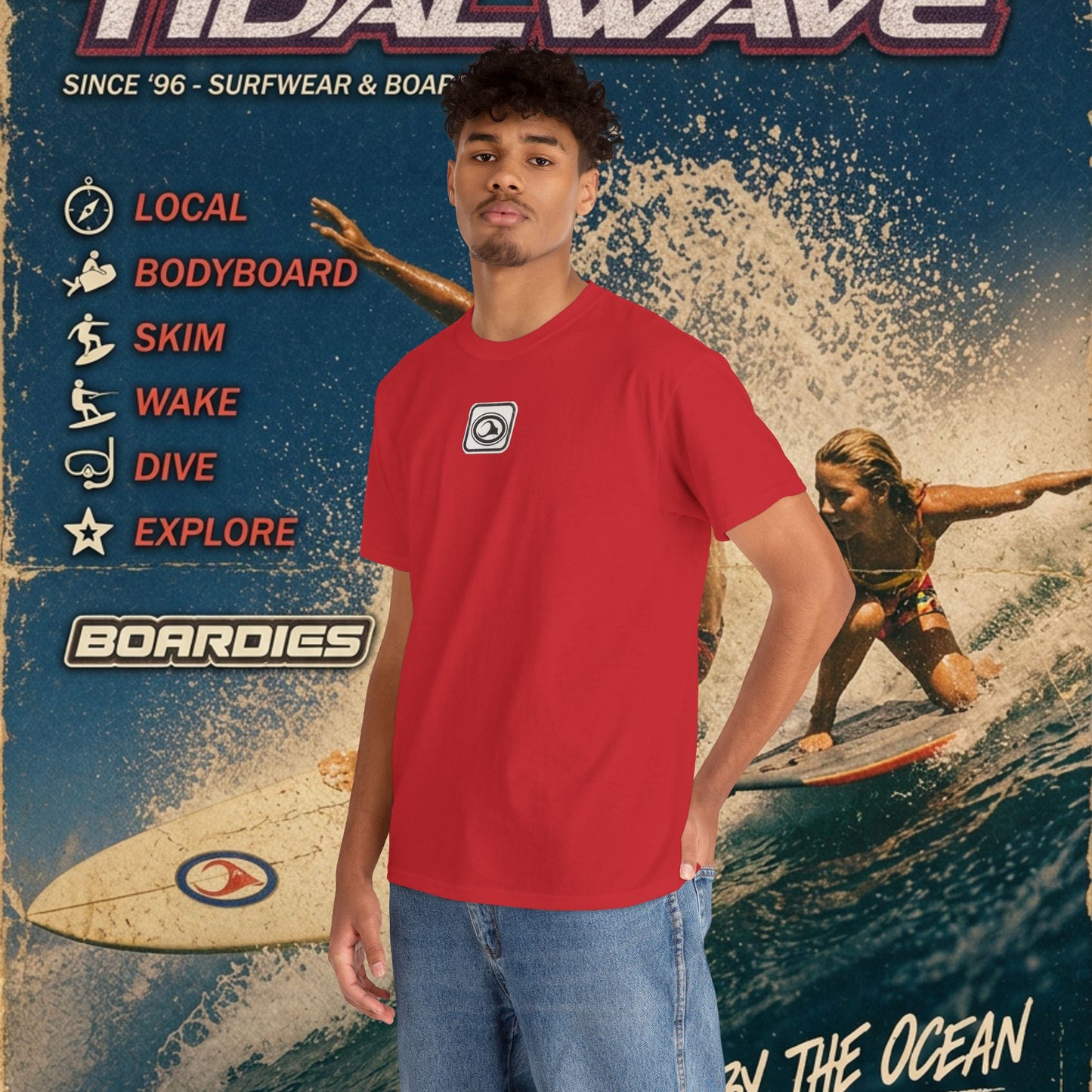 TidalWave "Blue and White" Bar logo - Tee