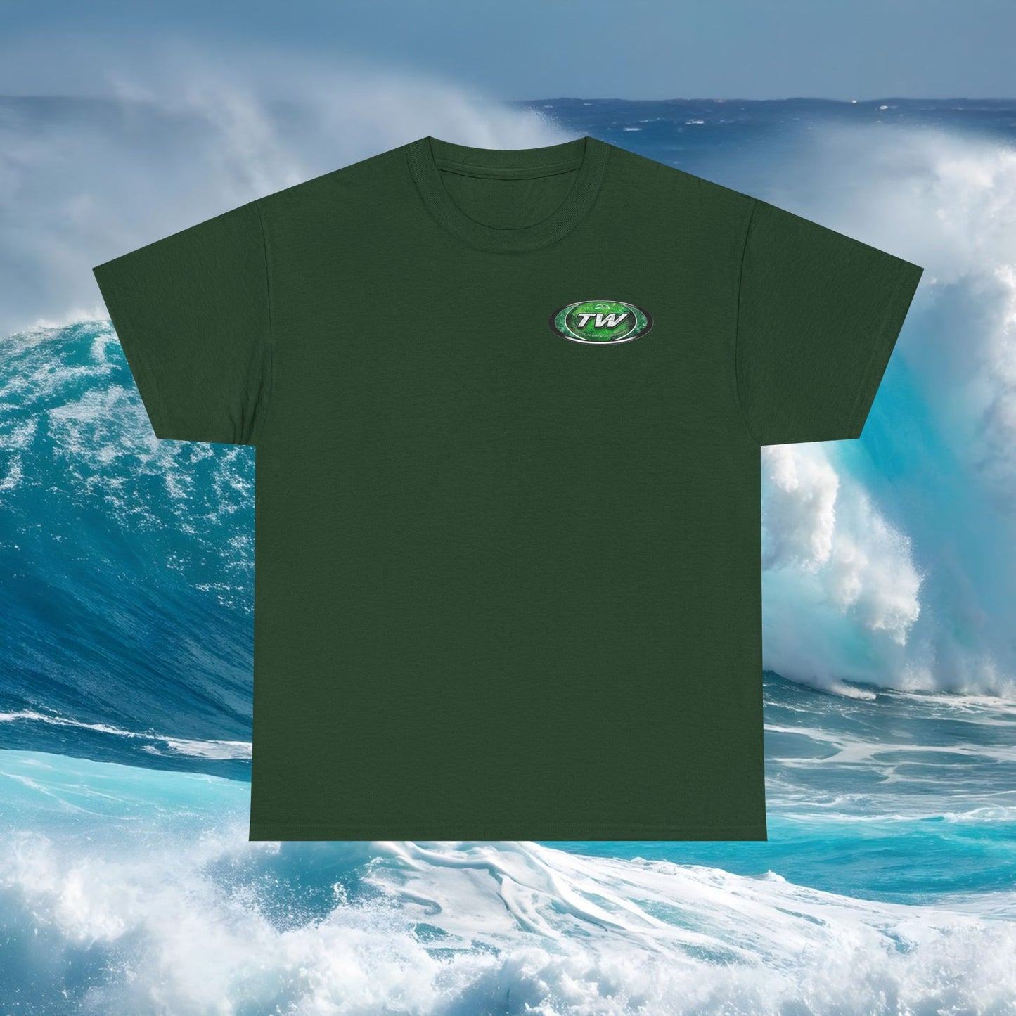 Green Oval 'Tidalwayzz' Logo - Tee
