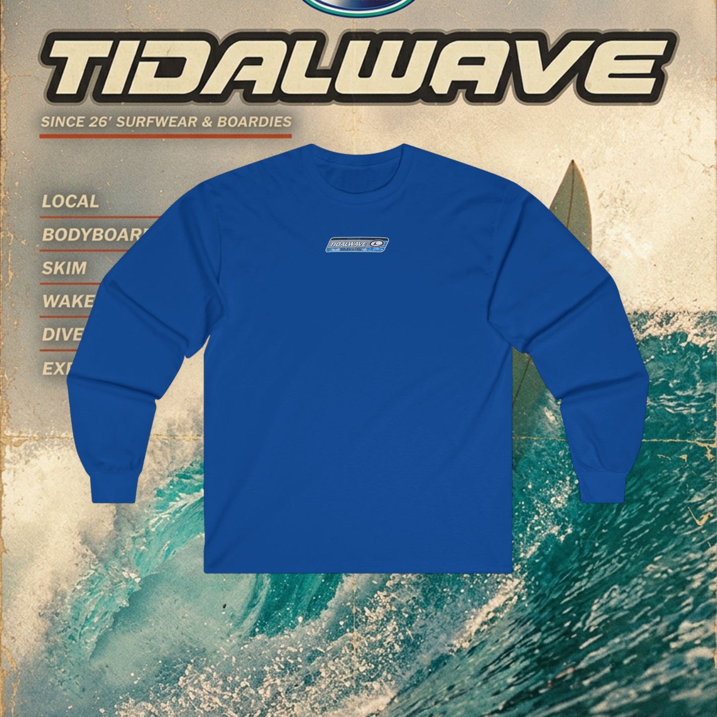 Tidalwave 'White Flower' Logo - Tee