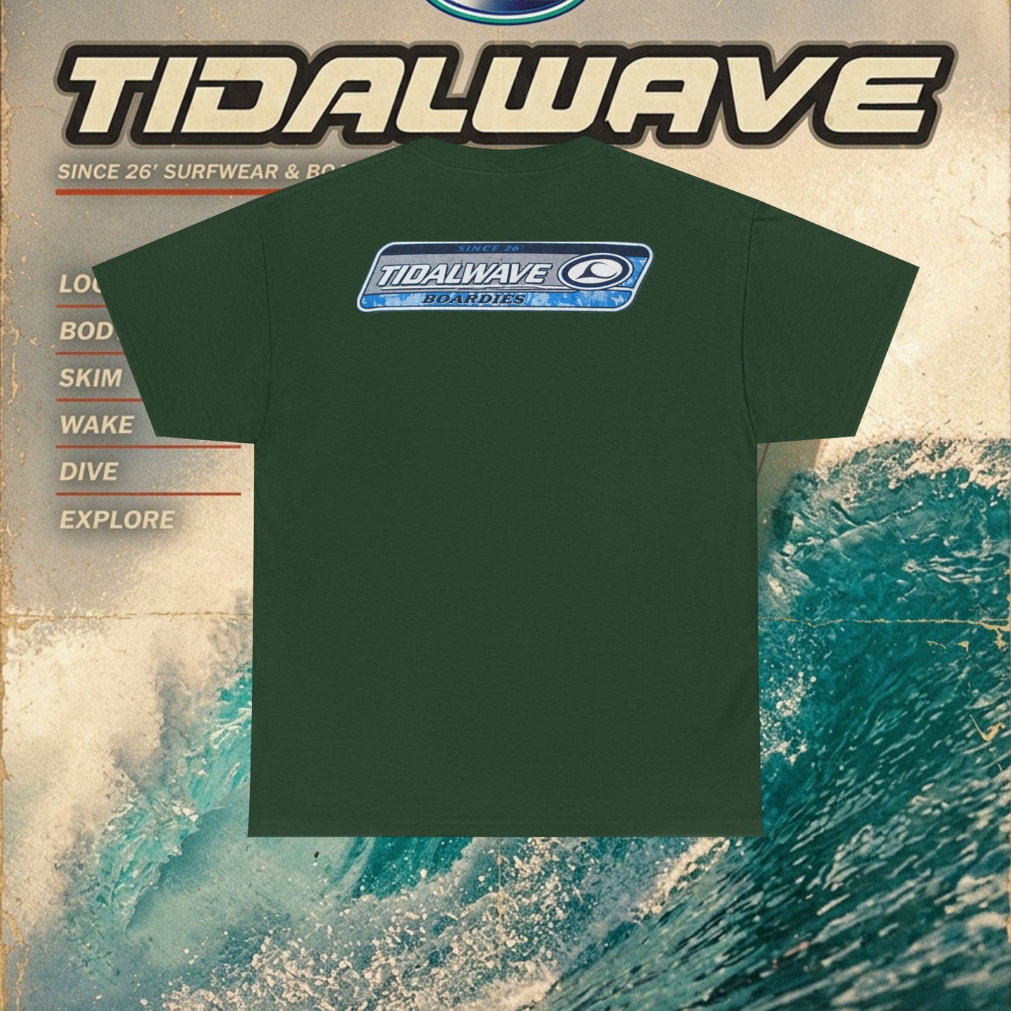 Tidalwave 'White Flower' Logo - Tee
