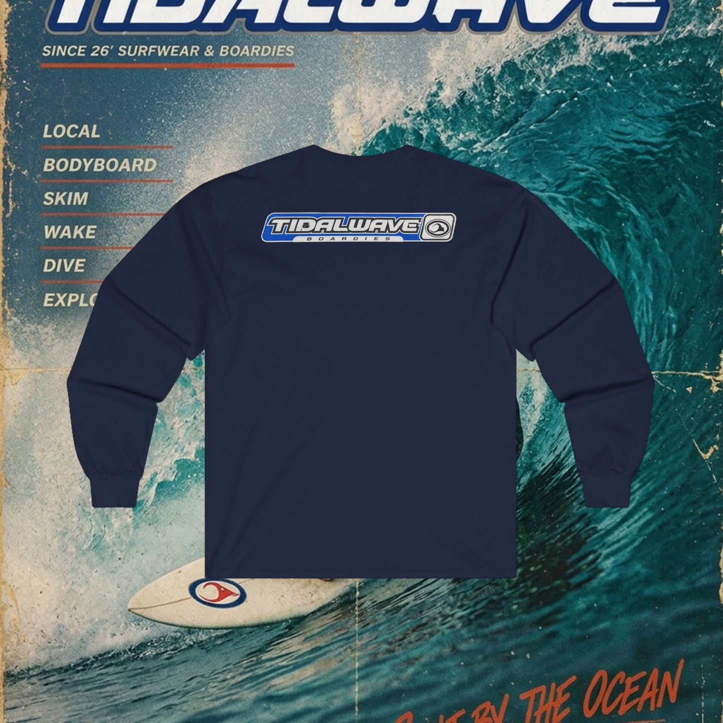 TidalWave "Blue and White" Bar logo - Tee