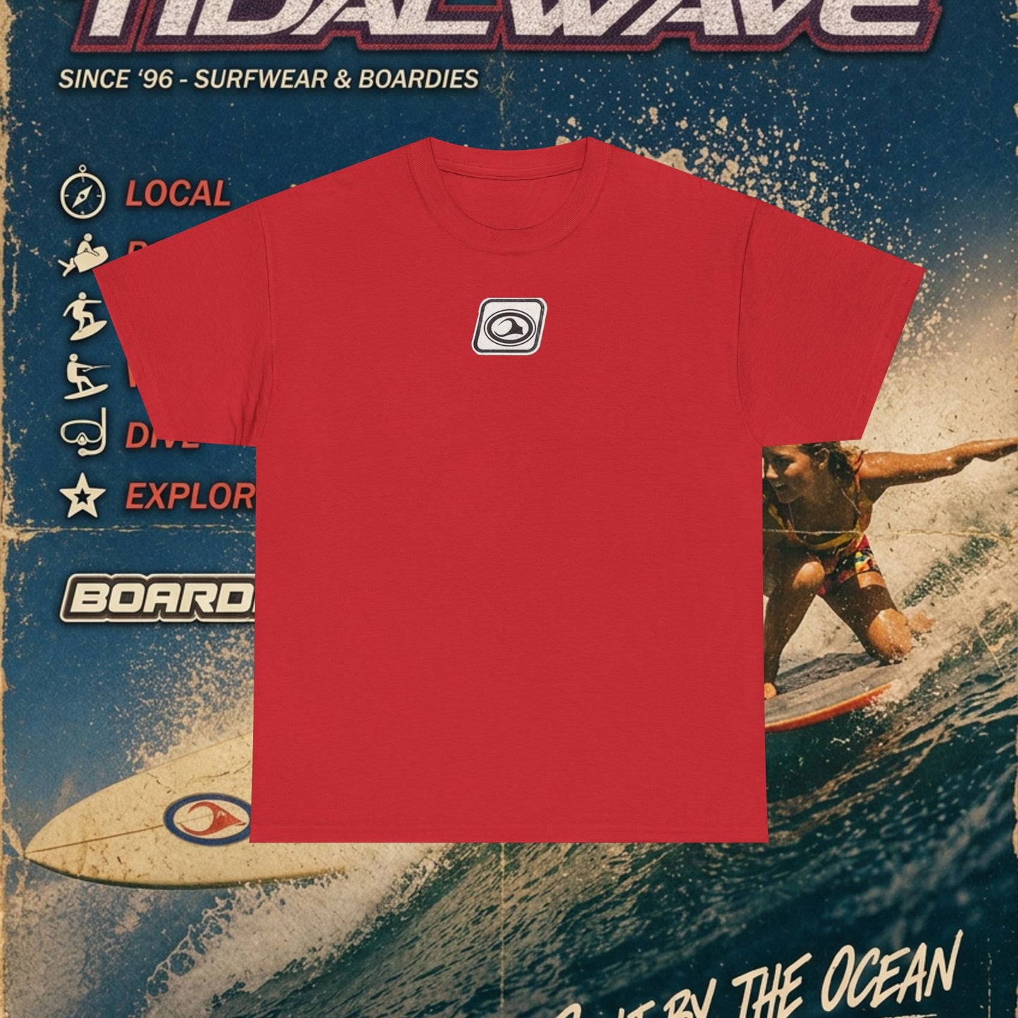 TidalWave "Blue and White" Bar logo - Tee